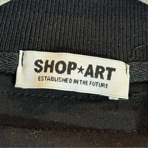 SHOP-ART Sz M Oversized Sequinned Zipper Lined Pockets Bomber Style Jacket - Picture 5 of 10